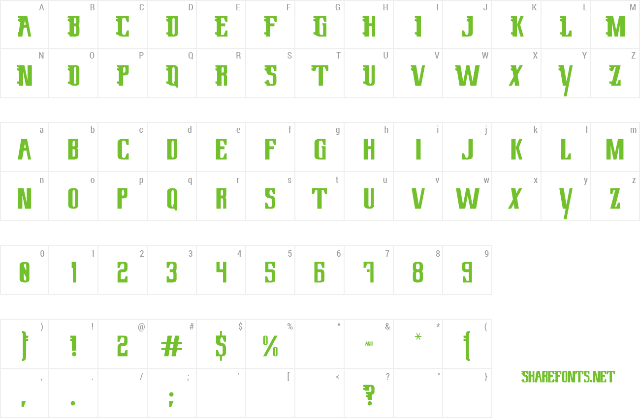 Font Lowery Regular preview